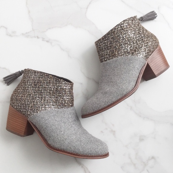 Toms Shoes - Toms boucle tassel bootie
